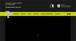 Desktop Screenshot of jazzartfestival.eu