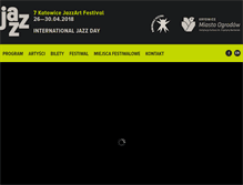 Tablet Screenshot of jazzartfestival.eu